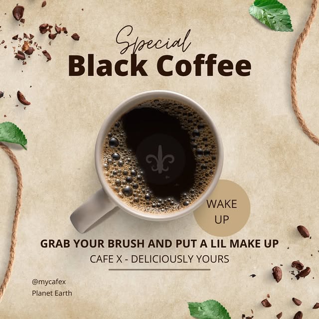 Special black coffee